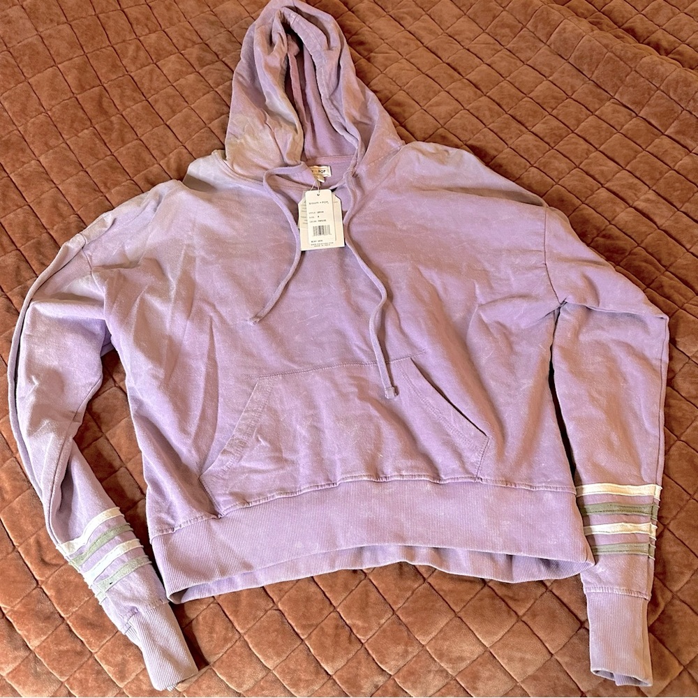 Purple light weight hoodie